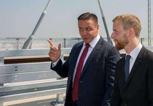 Žeželj bridge, Serbia - grand opening celebration