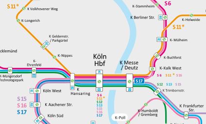 S11 Köln - Großprojekt Knoten Köln - Auschnitt Liniennetz
