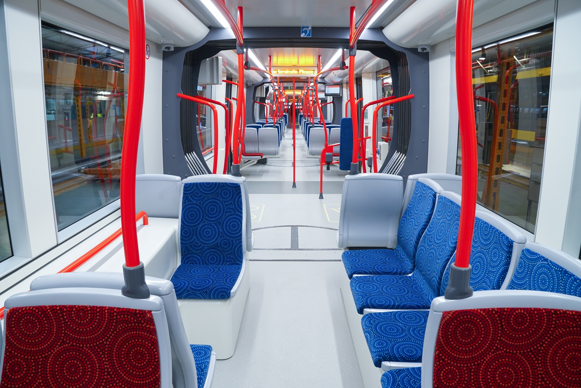 Canberra light rail - opening - train interior 