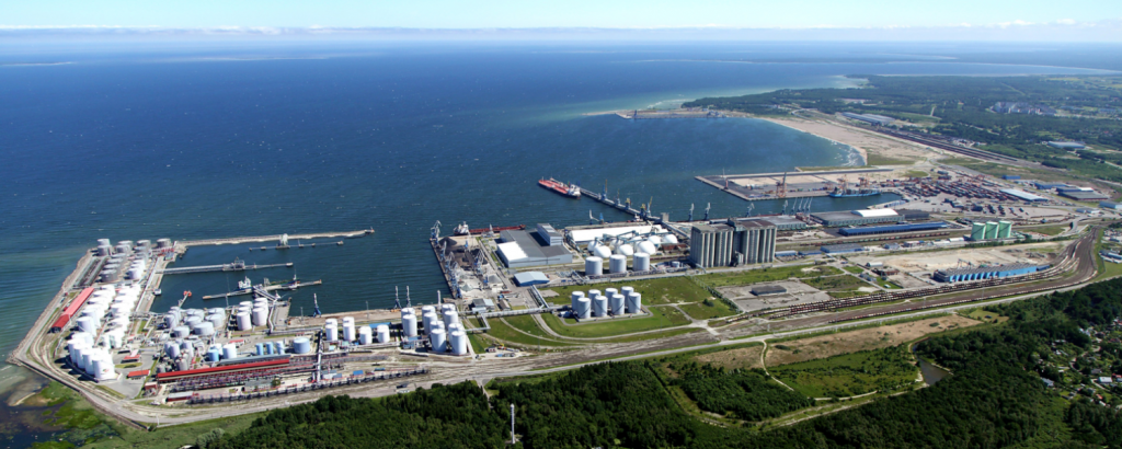 Multimodaler Verkehr im Hafen Muuga, Estland DB E&C