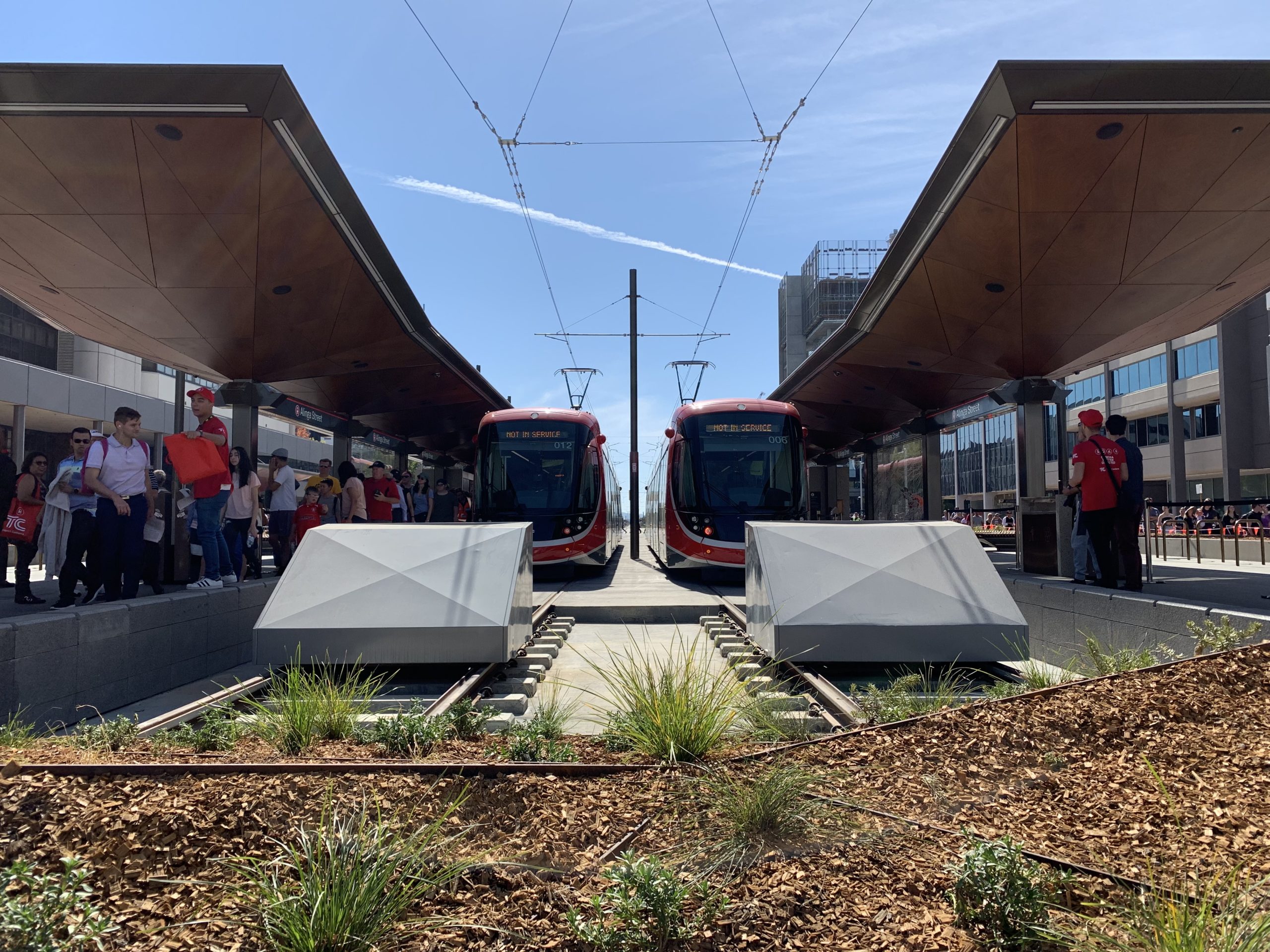 Light Rail Canberra - down-up perspective