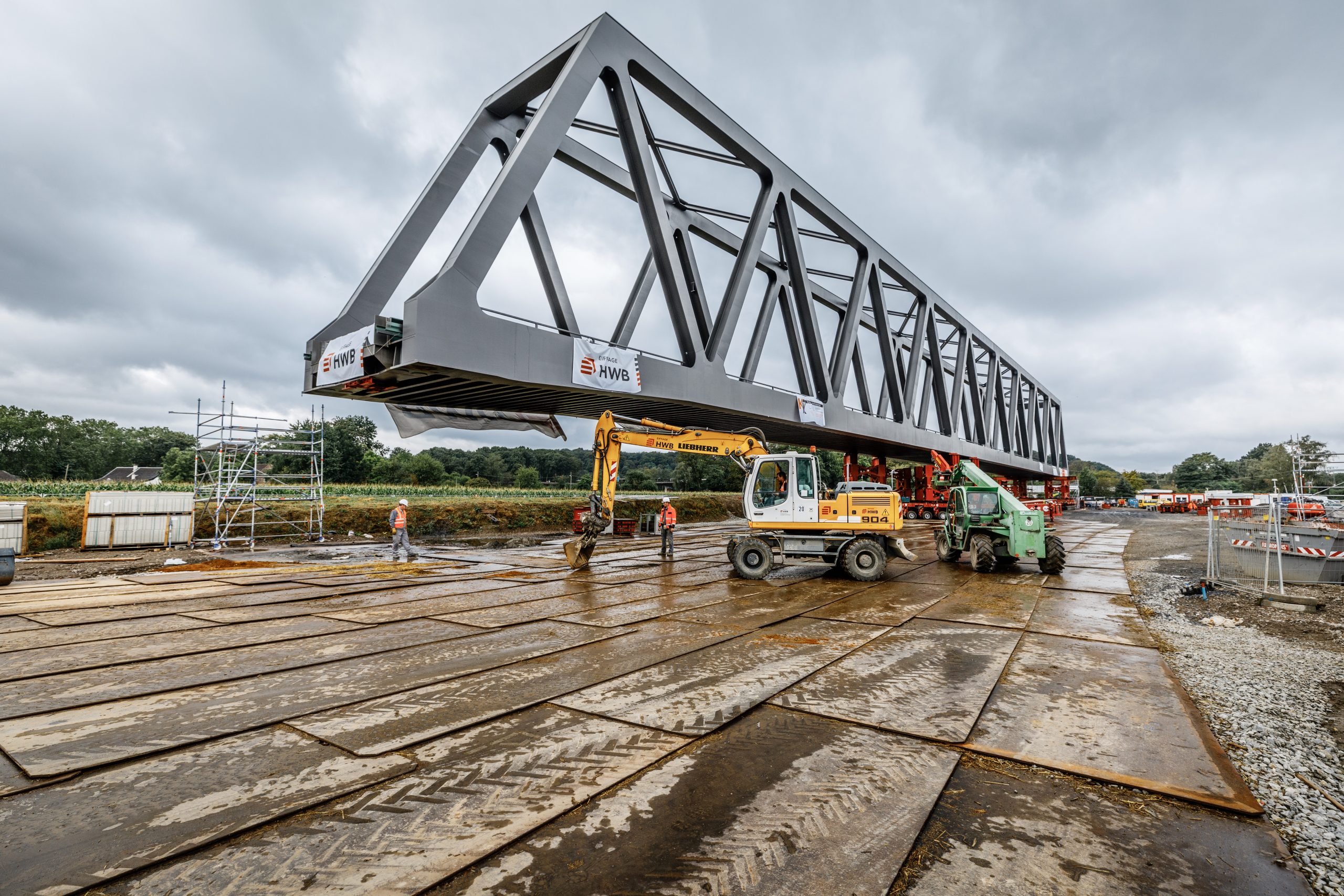 Railway Bridge Construction - Ruhr Canal - Construction Site