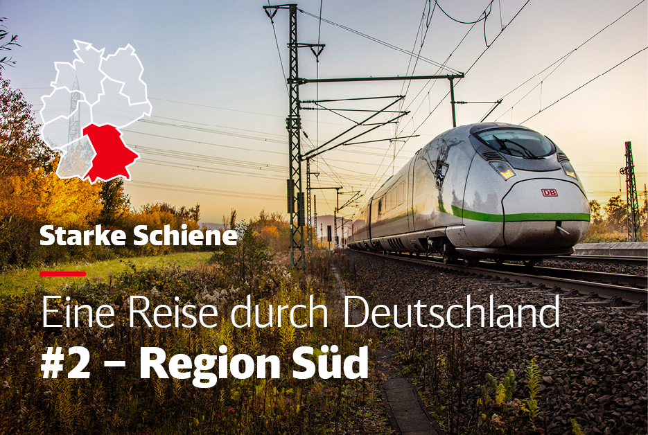 Schieneninfrastruktur: Reise durch Deutschland Region Süd