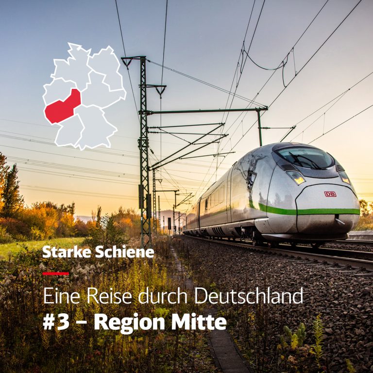 Schienennetz: Reise durch Deutschland Region-Mitte
