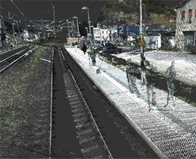 Sample point cloud with silhouettes