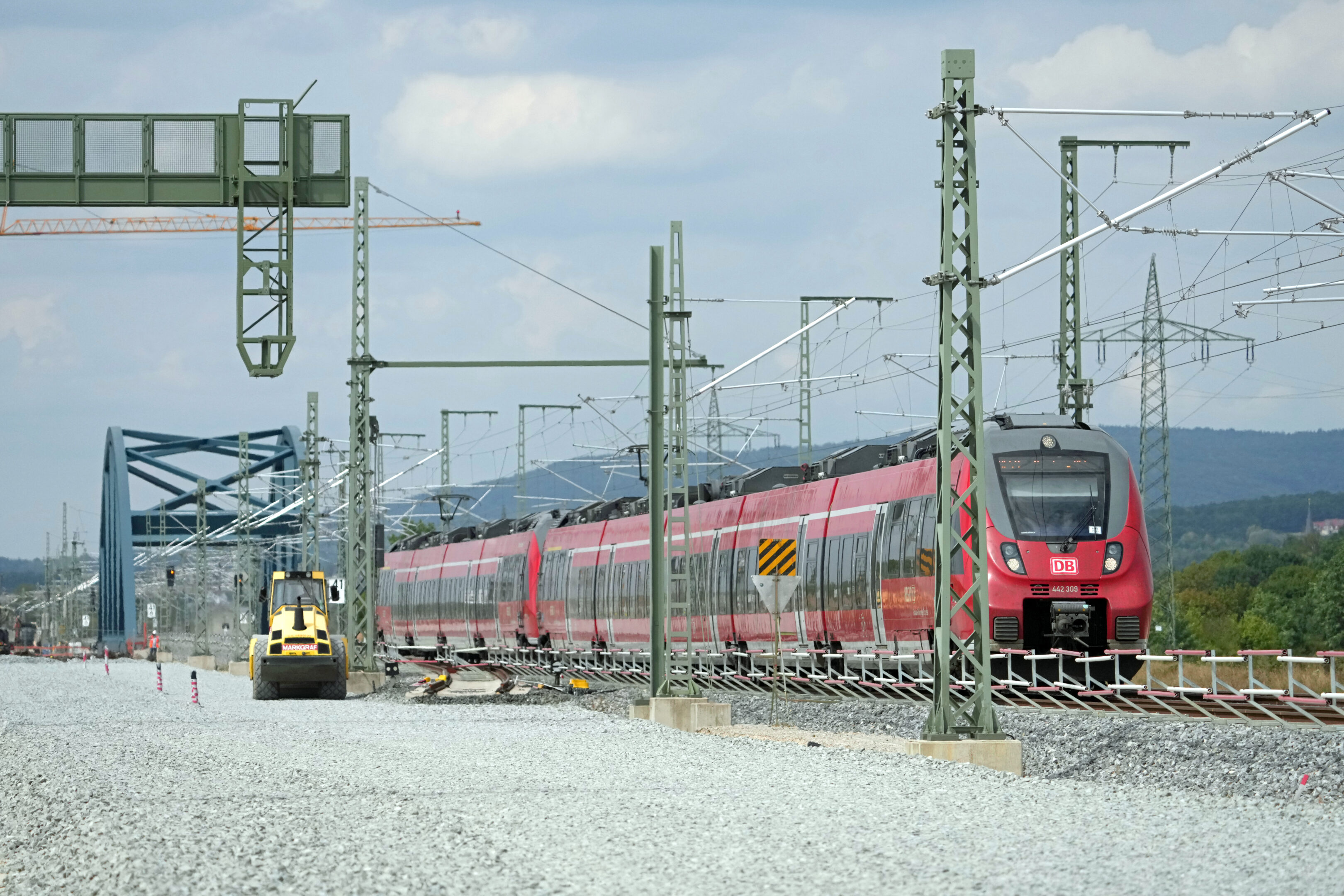 Bauarbeiten Streckenabschnitt VDE 8.1 Ausbaustrecke Nürnberg–Ebensfeld