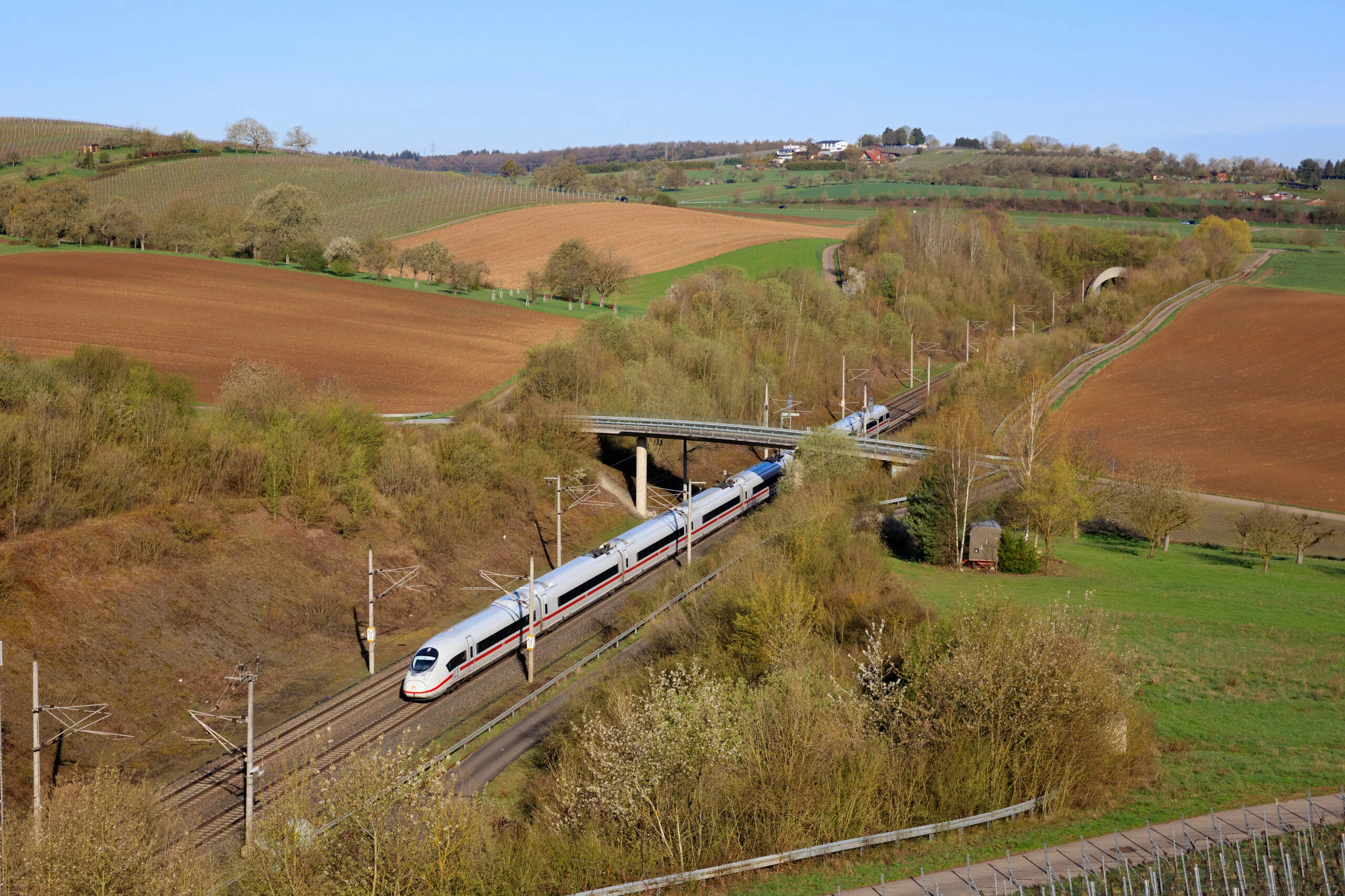 ICE on the Mannheim-Stuttgart high-speed line