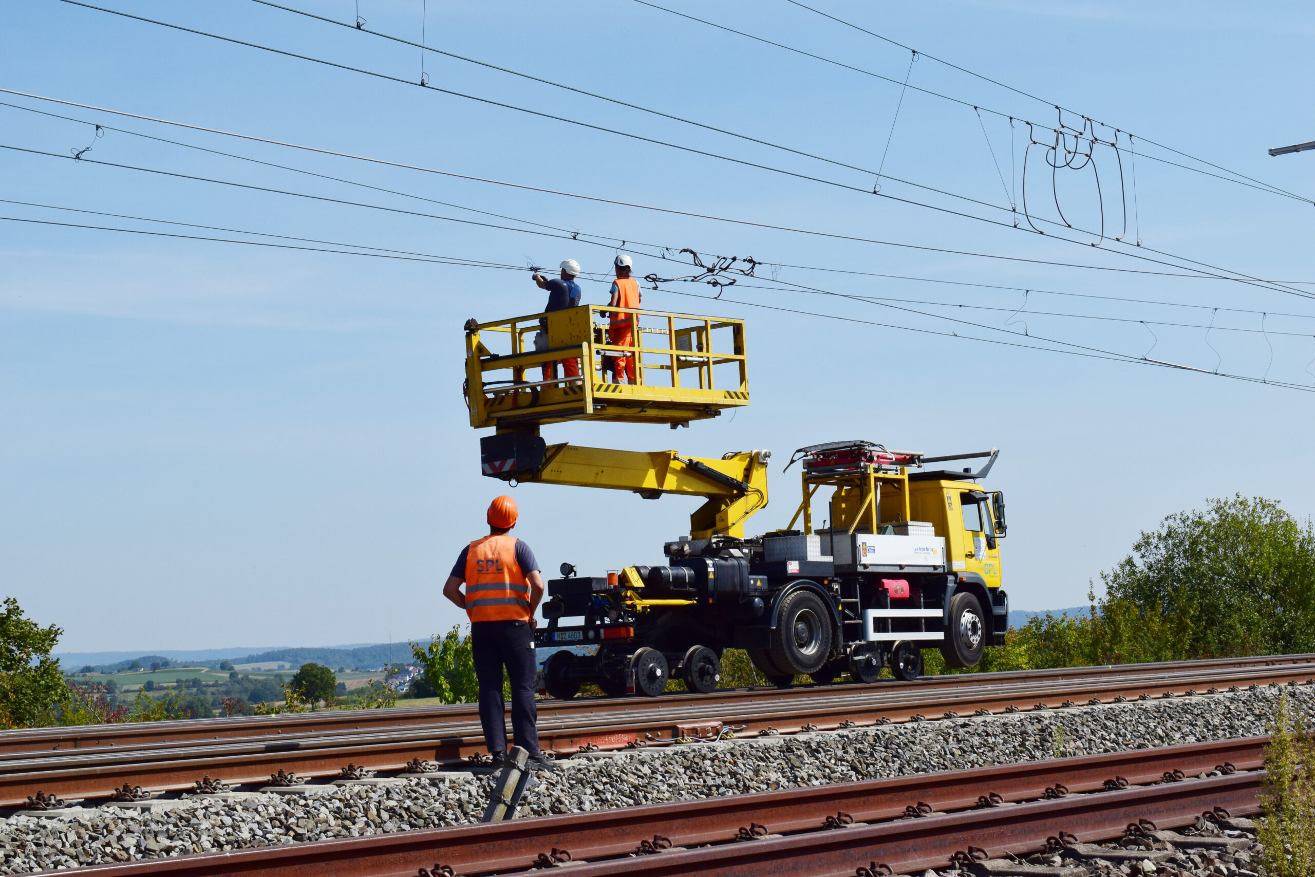 Construction work at Mannheim-Stuttgart line