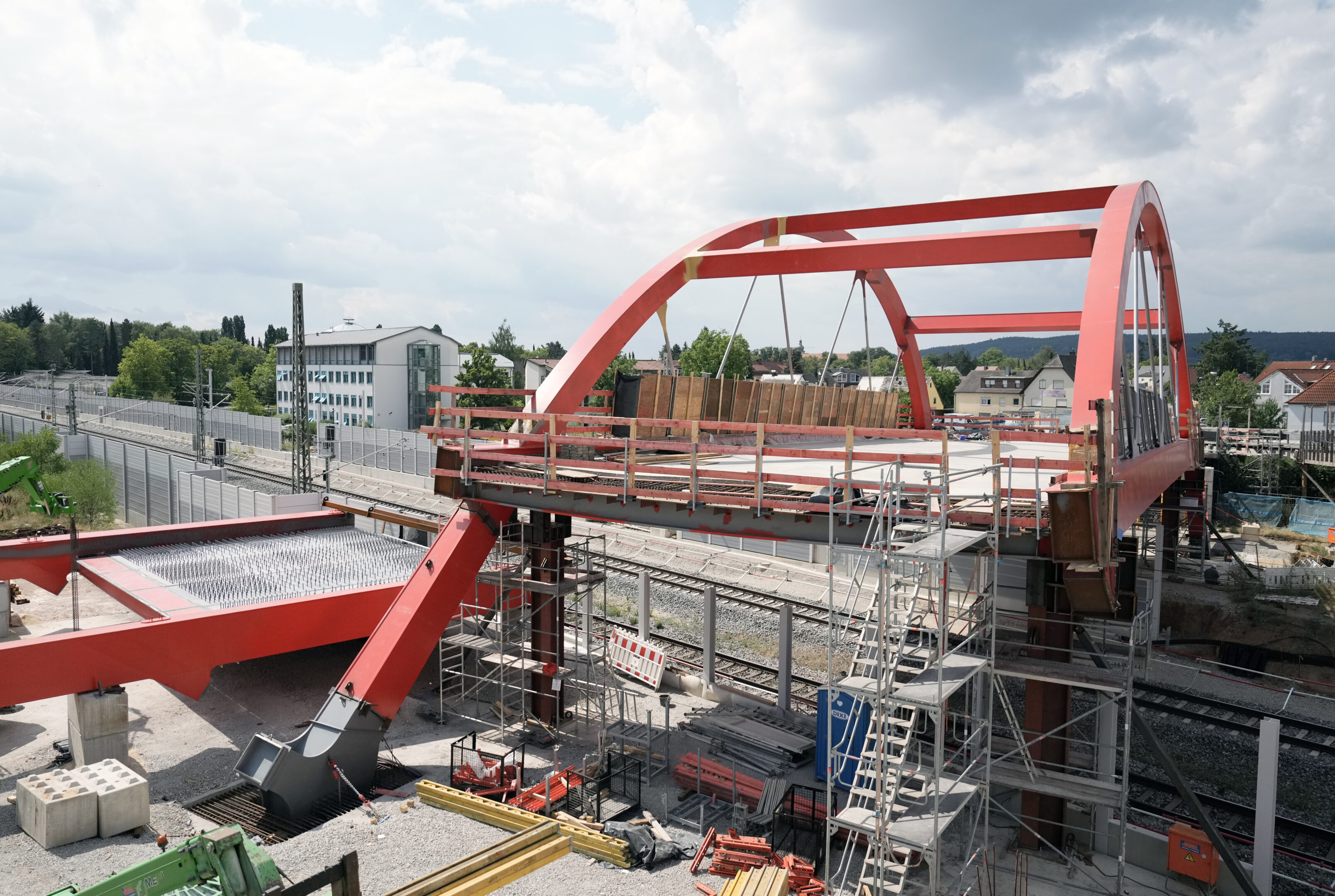 Construction work on section VDE 8.1 Nuremberg-Ebensfeld upgraded line