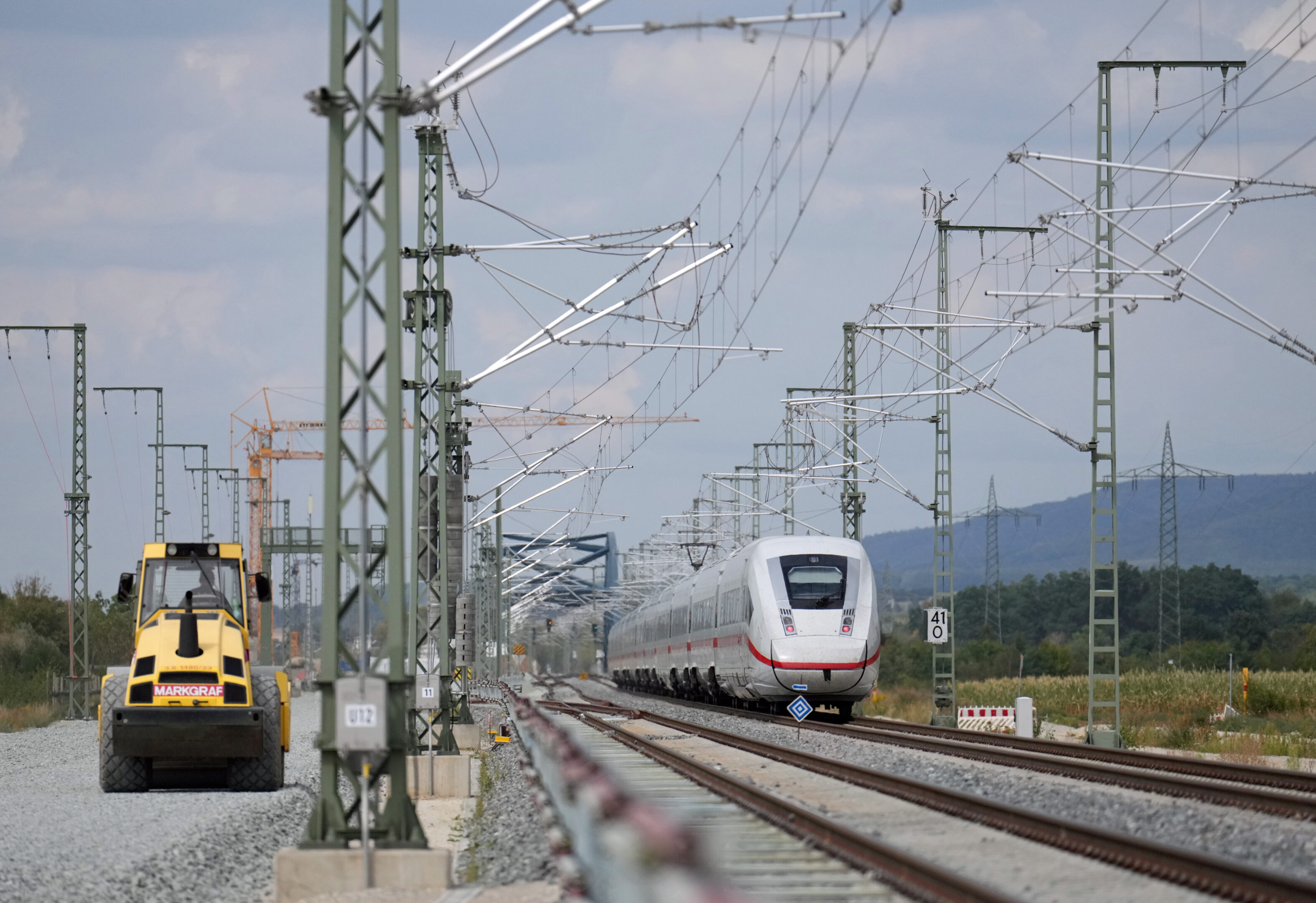 Bauarbeiten -Streckenabschnitt VDE 8.1 Ausbaustrecke Nürnberg–Ebensfeld