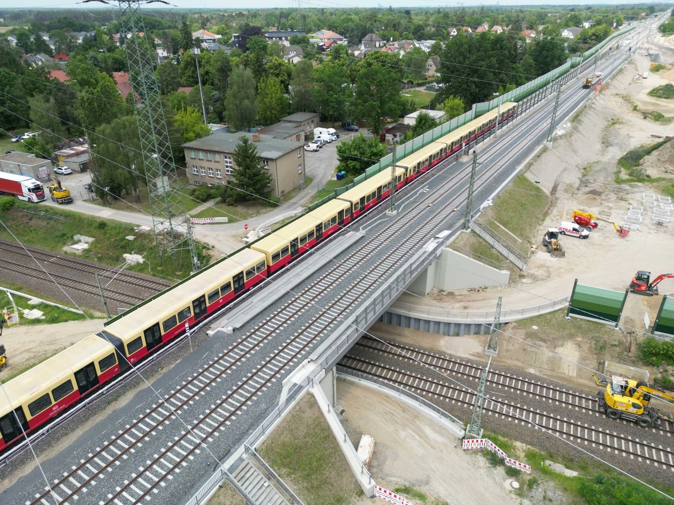 Mahlower Kurve mit Kreuzungsbauwerk